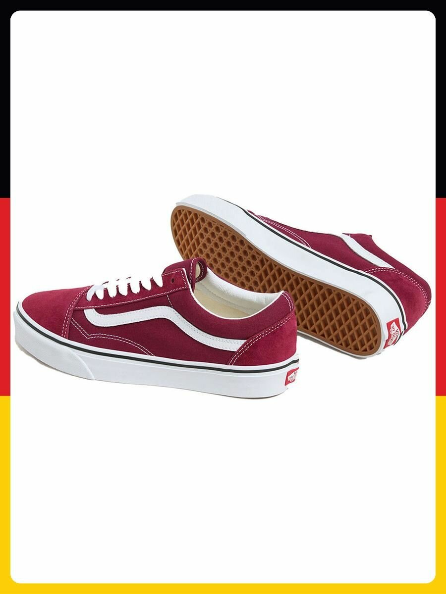 Кеды VANS Базовая коллекция, размер EU-38, бордовый