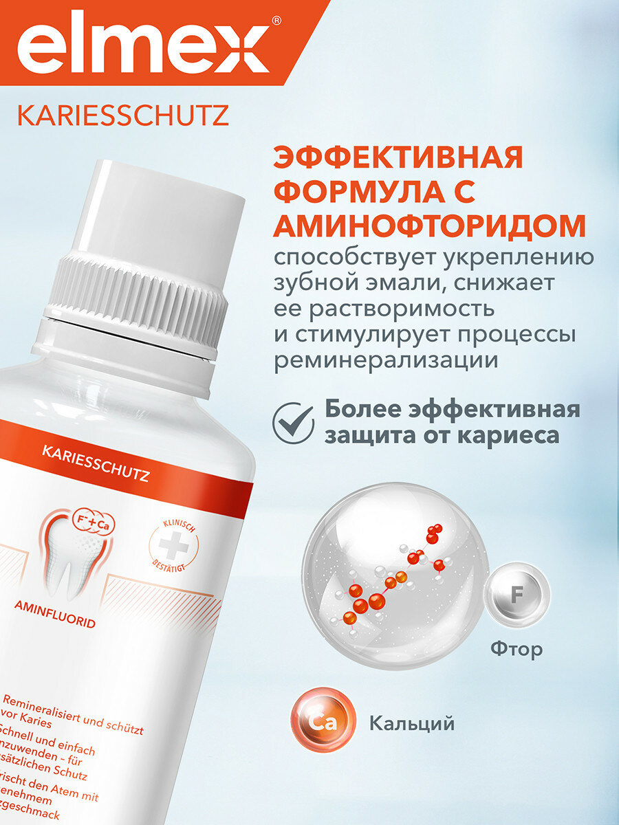 Ополаскиватель для полости рта Защита от кариеса, 400 мл, 2 шт — фото 1