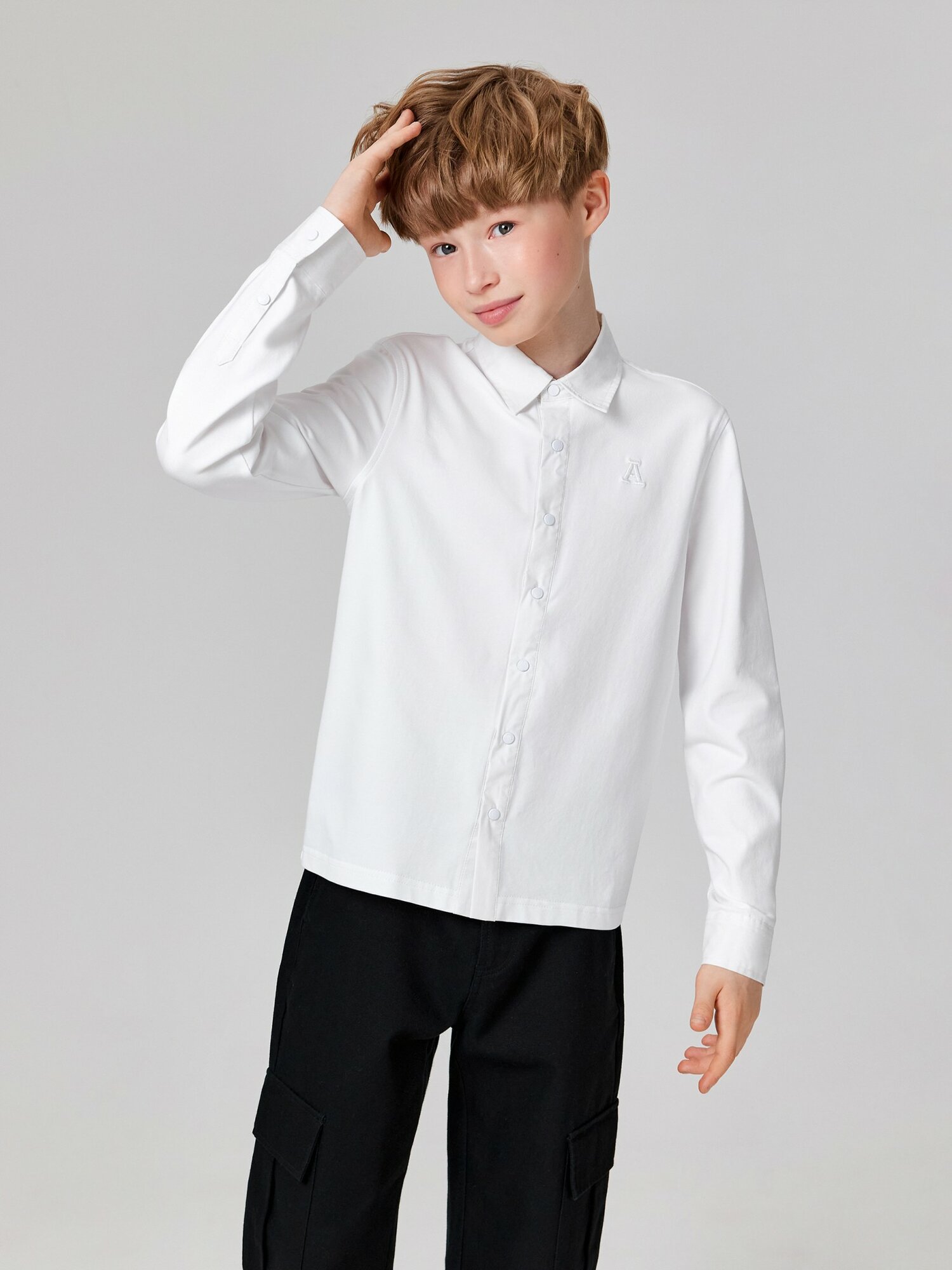 Школьная рубашка Acoola размер 134 белый