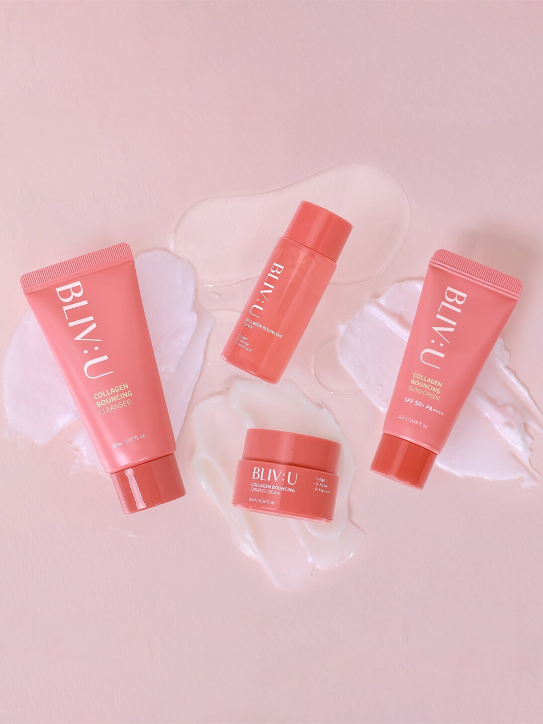 Набор с коллагеном BLIV: U "Collagen Bouncing Trial Kit", для лица — фото 1