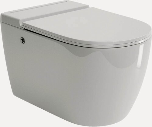 Изображение товара Умный унитаз подвесной Grossman Impuls GR-5502 с микролифтом, антивсплеск, фаянсовый, белый, глянцевый, овальный, сиденье для унитаза в комплекте