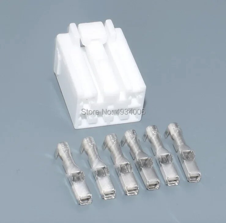 Белый 6-контактный автомобильный разъем Worldgolden MG 651044