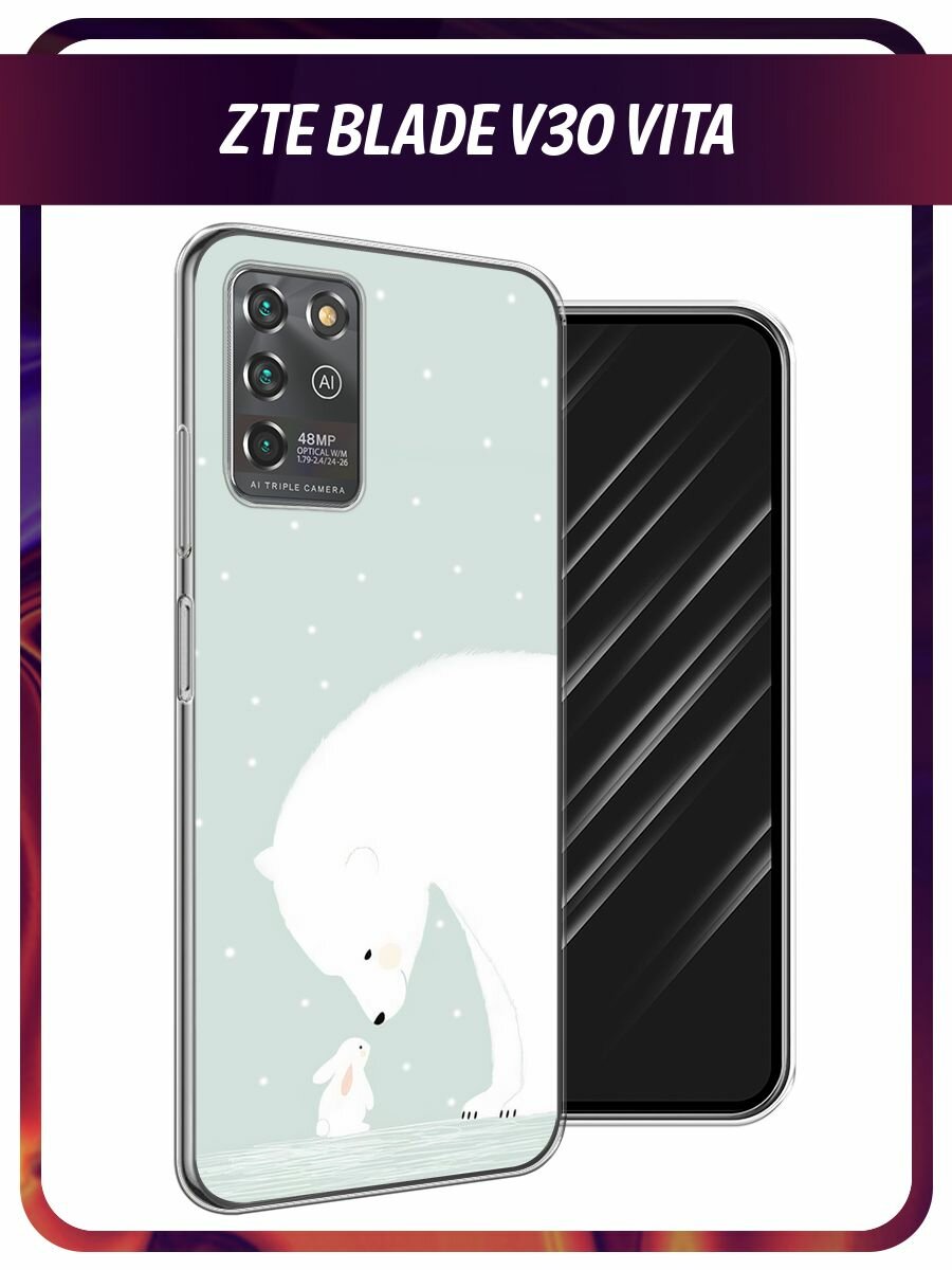 Чехол на ZTE Blade V30 Vita / ЗТЕ Блейд V30 Вита с принтом Белоснежная дружба