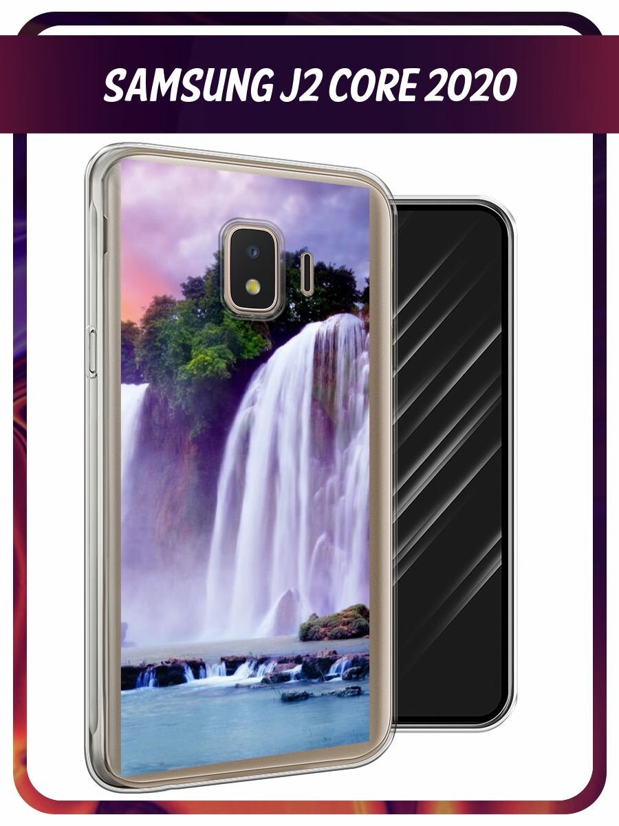 Чехол на Samsung Galaxy J2 Core (2018/2020) / Самсунг Галакси J2 Core (2020) с принтом водопад 10