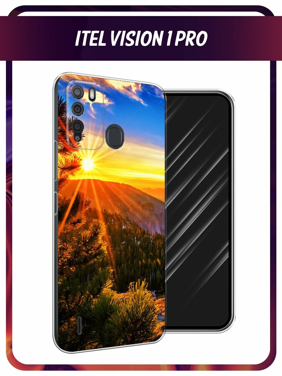 Чехол на Itel Vision 1 Pro / Ител Визион 1 Про с принтом Восход 4