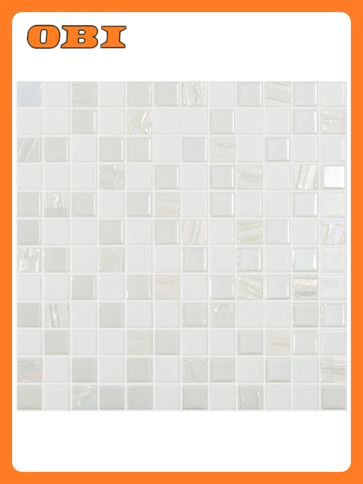 Стеклянная мозаика VIDREPUR Astro белая 317х317 см Глазурованная 1шт