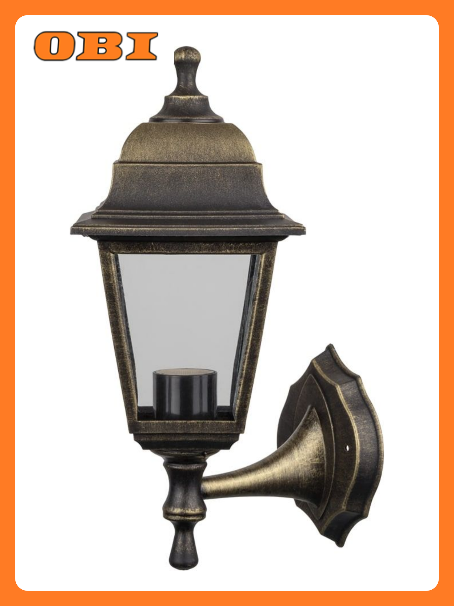 Светильник четырёхгранный настенный Navigator 80489 бронзовый 60 Вт IP44 E27