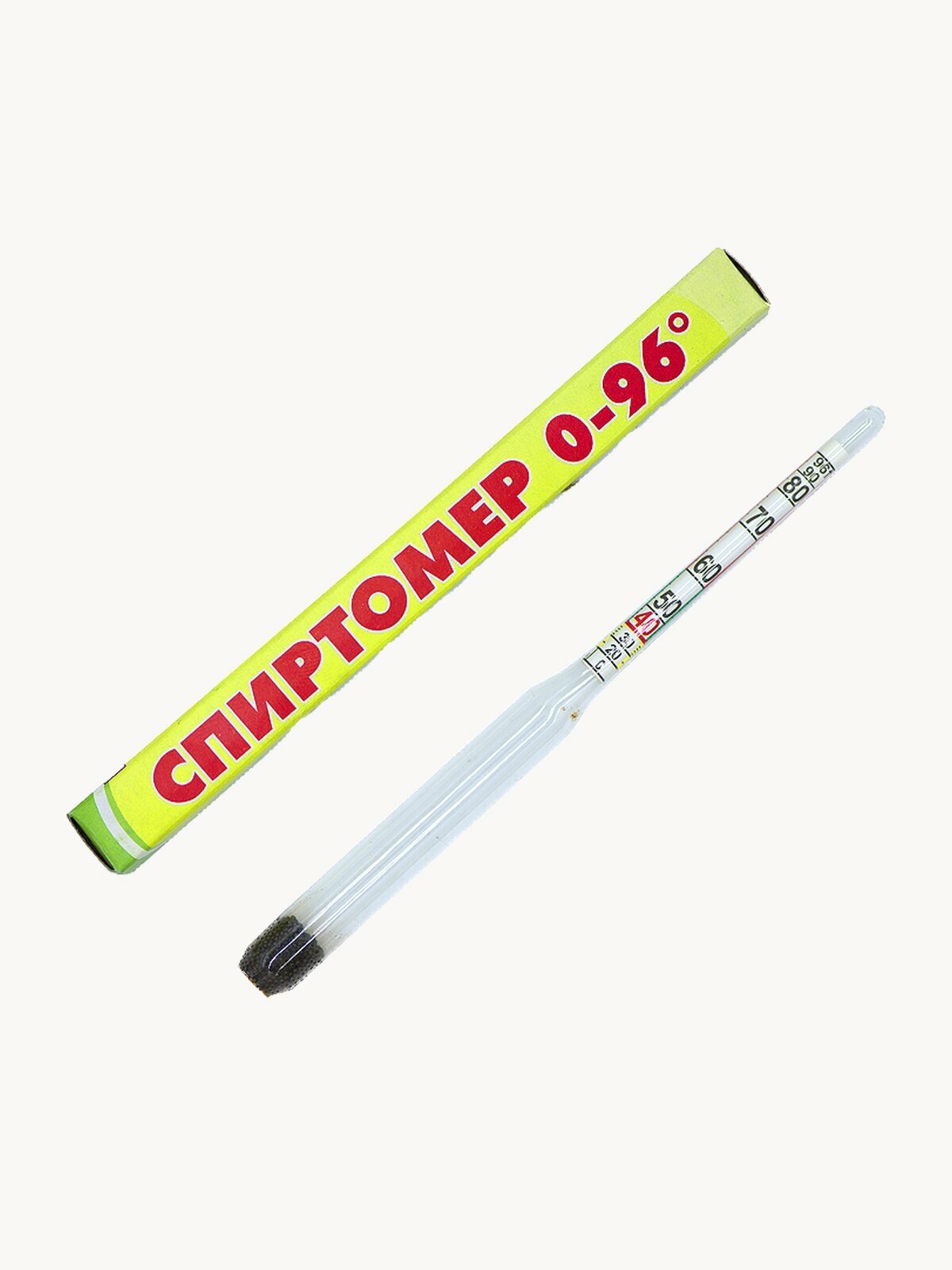 Спиртометр TAKE IT EASY, бытовой, капиллярный, 0-96%, 14 см, прозрачный