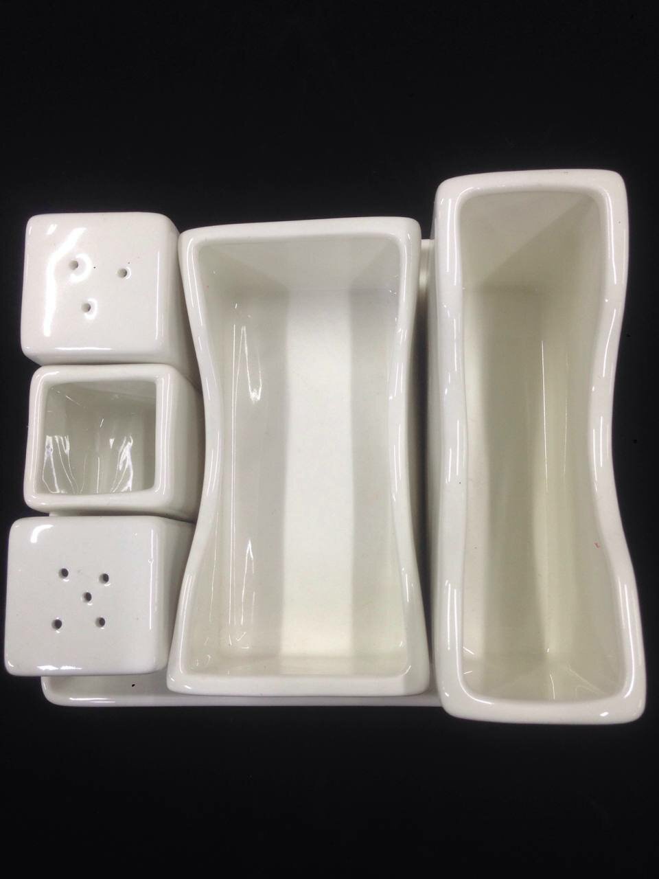 Набор для стола (салфет./конт. для пакет./соль и перец) HUAXIN H8007 5пр 24х1