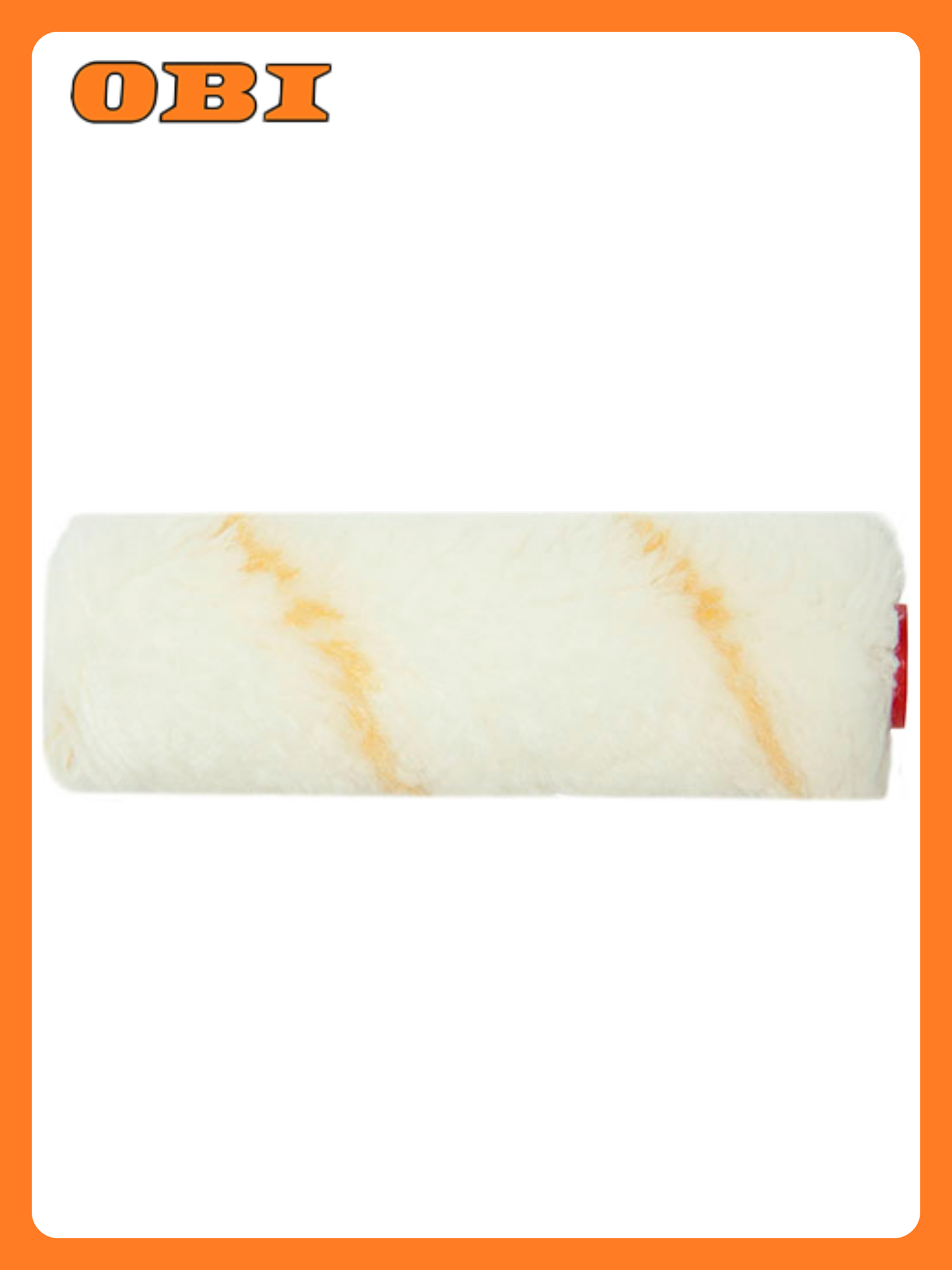 Мини валик малярный  полиакрил 11 15 100 мм  под ручку 6 мм белый