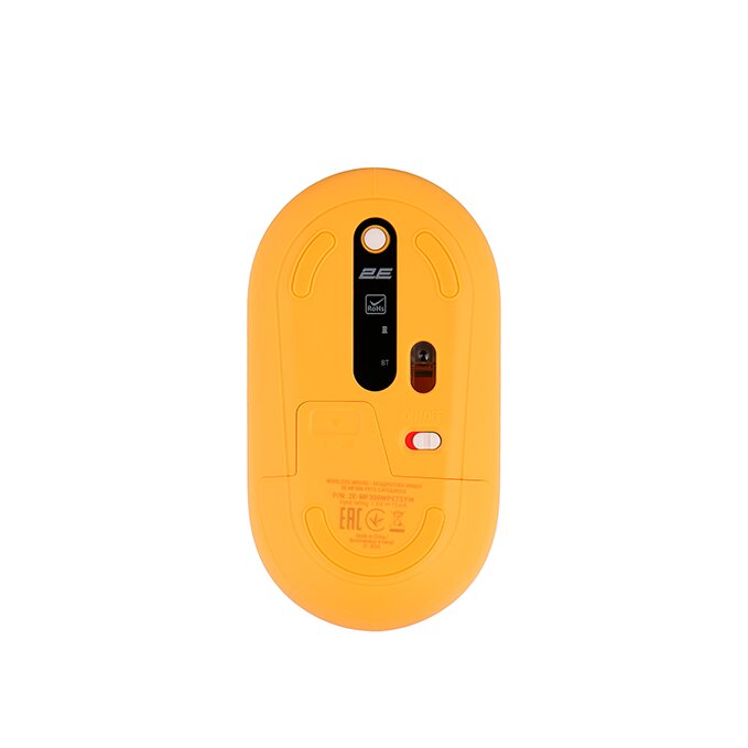 Sichqoncha 2E "MF300 Silent CAPYBARA: SUNSET", simsiz, grafit, sariq olovrang — фото 1