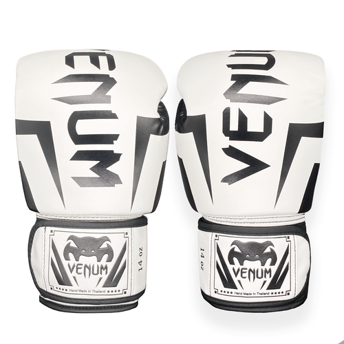 Перчатки боксерские, Venum Elite White, размер 16 oz (унций)
