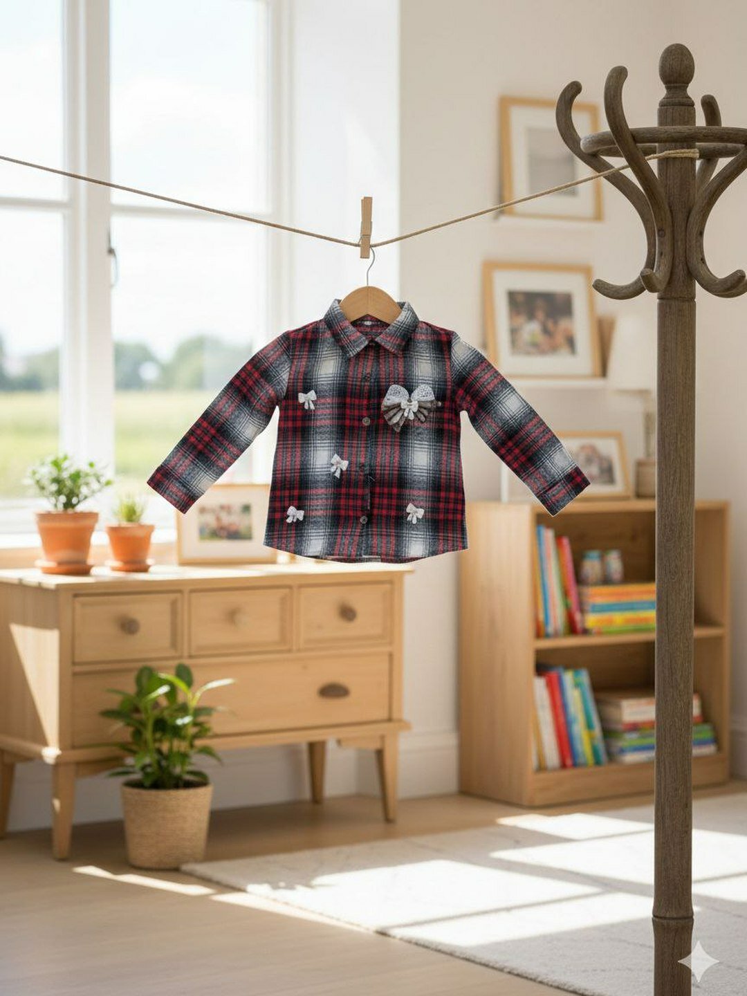 Школьное платье Klitkali ko`ylak, комплект, размер 40 42 44, 043 красный — фото 1