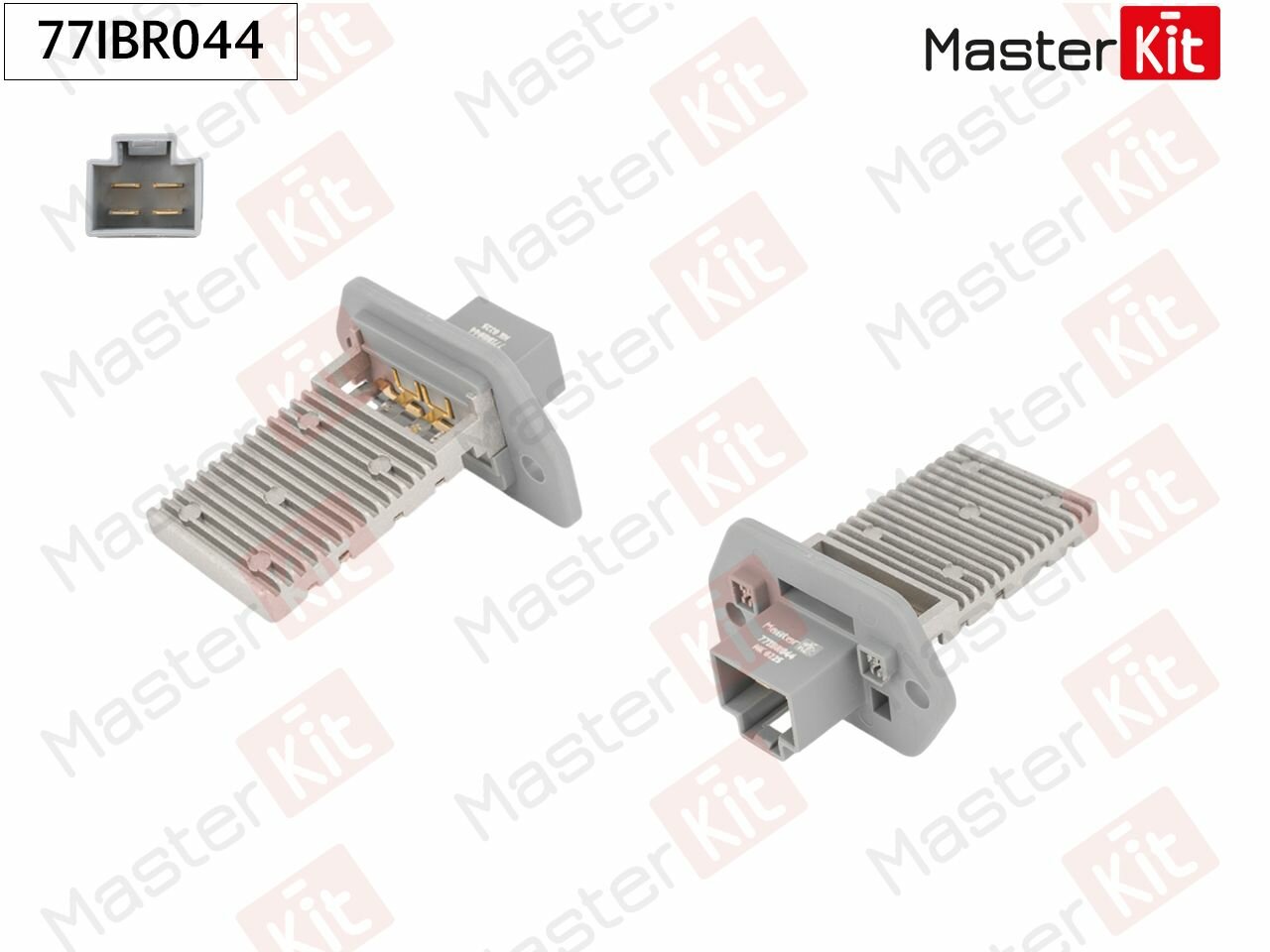 Резистор вентилятора Chevrolet AVEO / KALOS T200/Daewoo KALOS KLAS 2002 - MasterKit 77IBR044