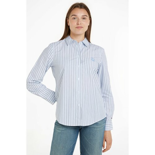 фото Рубашка tommy hilfiger, размер 40, белый/голубой