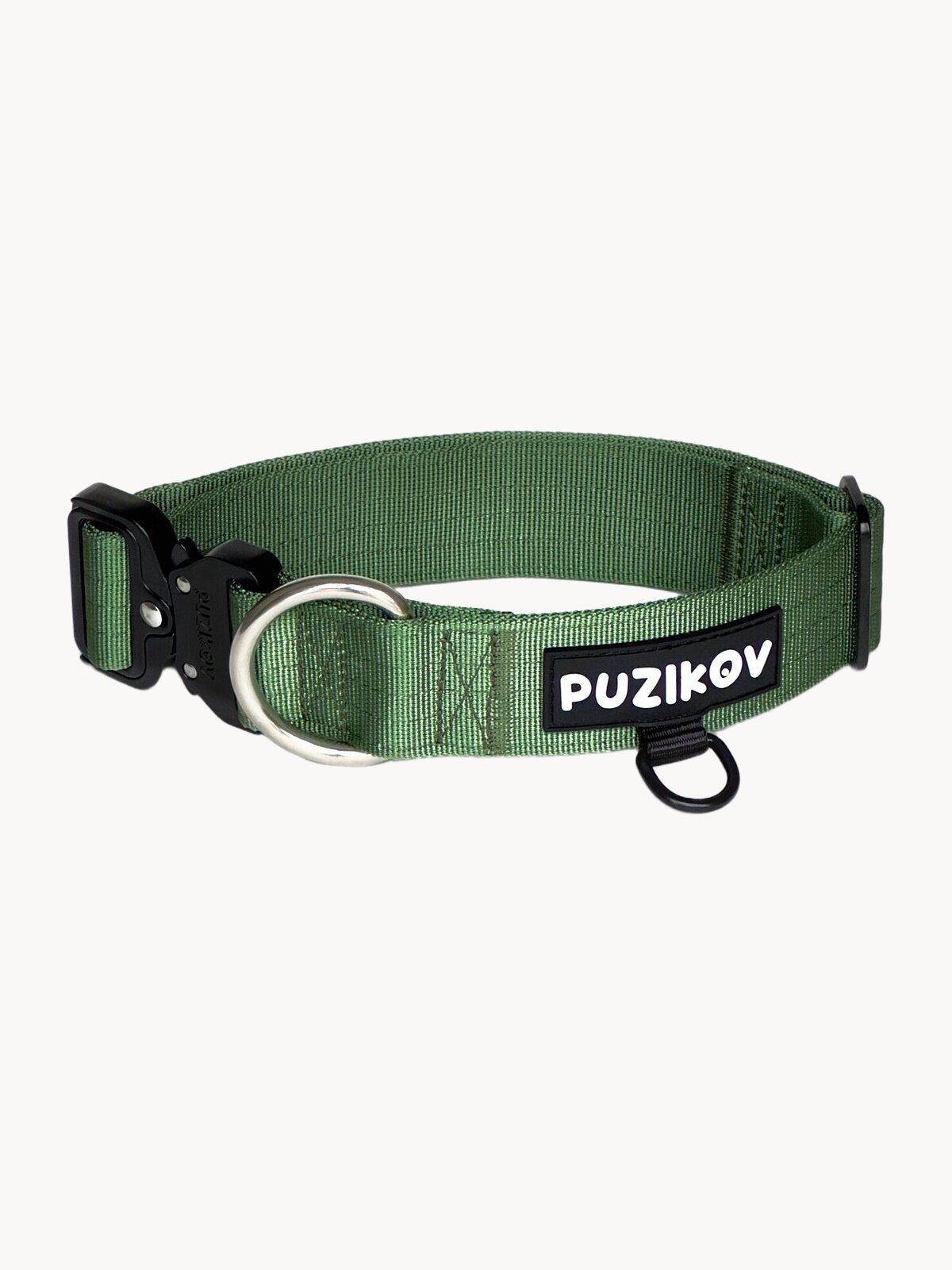 Ошейник для собак крупных пород, усиленный, размер 4, зеленый PUZIKOV / пузиков