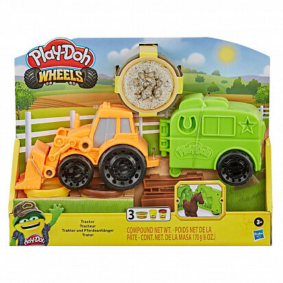 Масса для лепки Play-Doh Wheels Трактор (F1012) 3 цв.
