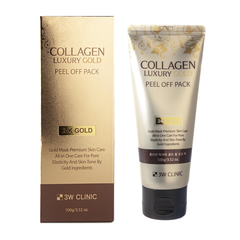 Маска-пленка для лица 3W Clinic Collage n& Luxury Gold Peel Off Pack, 100 гр - фото №14