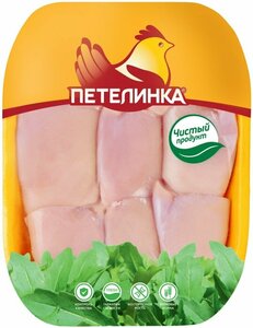 Бедро куриное Петелинка без кожи и костей 0.6-1.1кг, 850 г