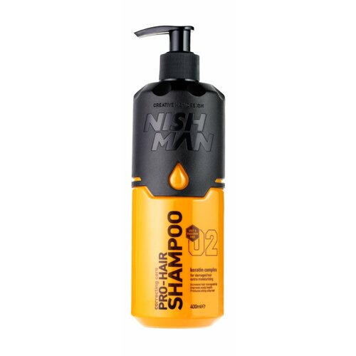 NISHMAN Шампунь для волос бессульфатный Professional Hair Shampoo, 400 мл, 02