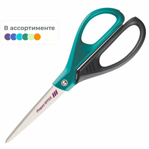 Комплект 50 штук, Ножницы Maped Essentials Green Deco,210мм, пласт. симм. ручки, ассорти,468101