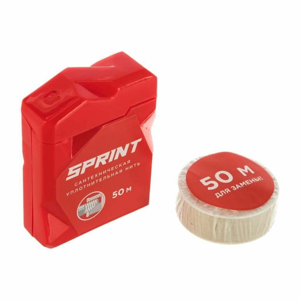 Нить уплотнительная SPRINT 50 м + 50 м катушка — фото 1