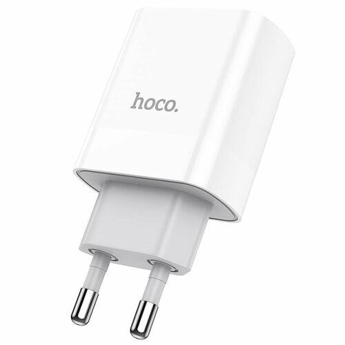 Зарядное устройство HOCO C80A Plus Rapido Lightning White сетевое зарядное устройство hoco c80a rapido кабель usb type c usb type c 20 вт white