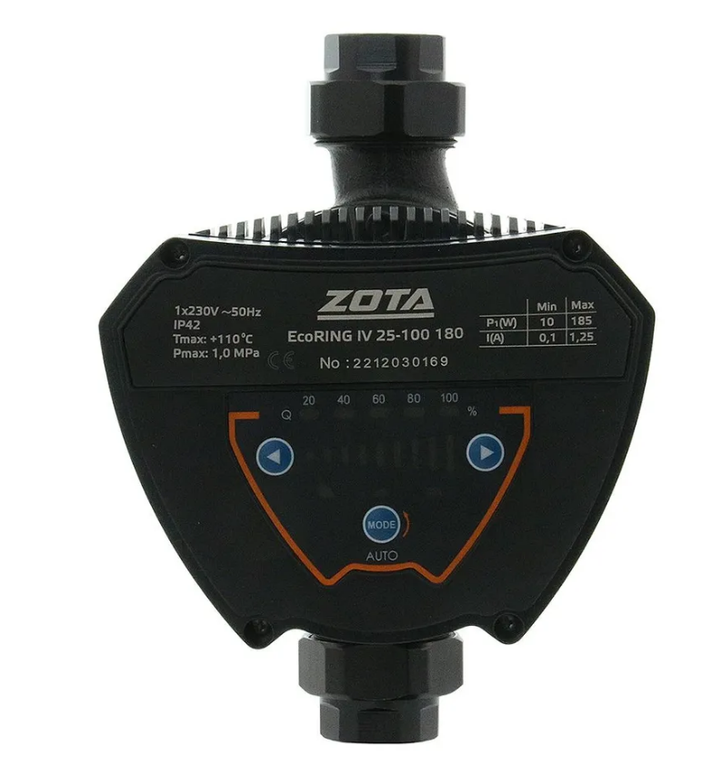 фото Циркуляционный насос Zota EcoRING IV 25-100 180 с гайками