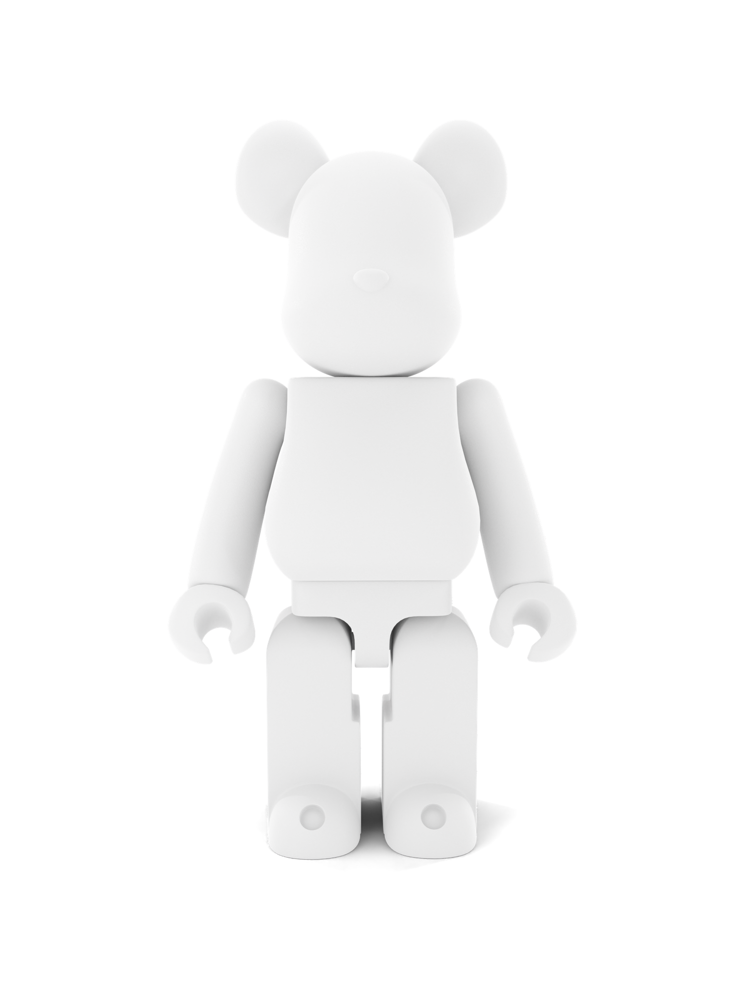 Кукла мишка BearBrick, 28 см, белый
