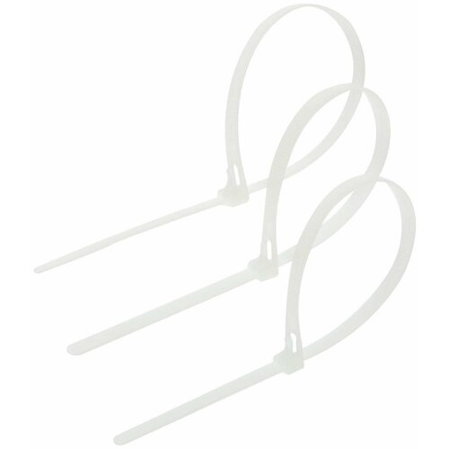 Хомут нейлоновый многоразовый 72х300 мм белый в упаковке 50 шт 460₽