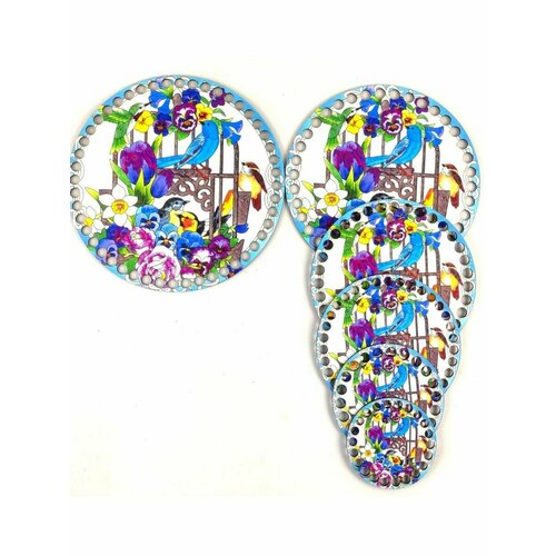 Набор донышек для вязания Птицы в клетке 330₽