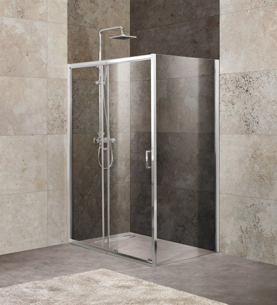 Душевой уголок BelBagno Unique AH1 110x80 см прозрачное стекло