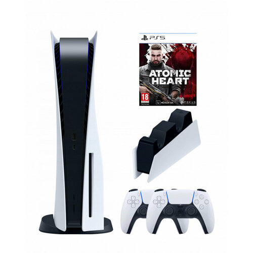 Игровая приставка Sony PlayStation 5 3-ревизия2-й геймпадзарядноеAtomic 825 Гб 8800000₽