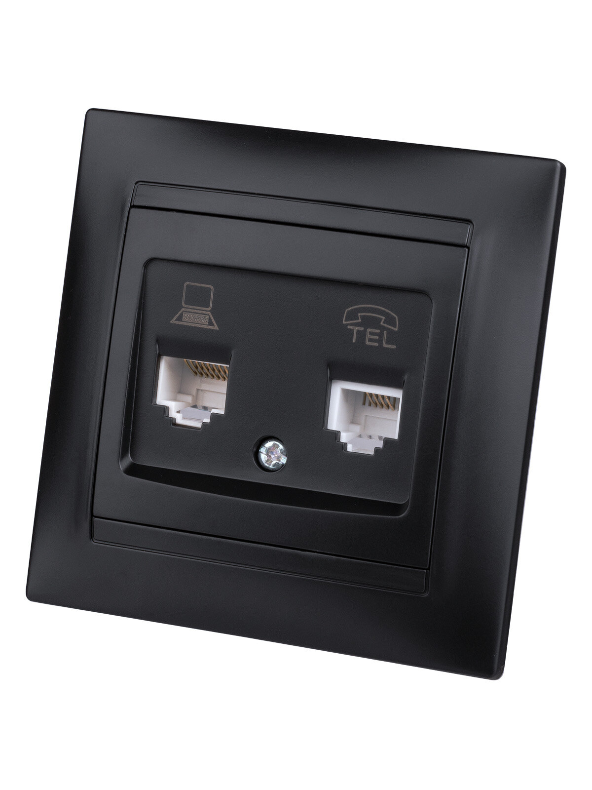 Розетка компьютерная RJ45/телефонная RJ11 TDM Electric - фото №6