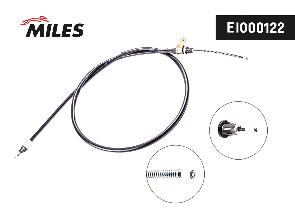 MILES Трос ручного тормоза NISSAN NOTE 06- задний правый