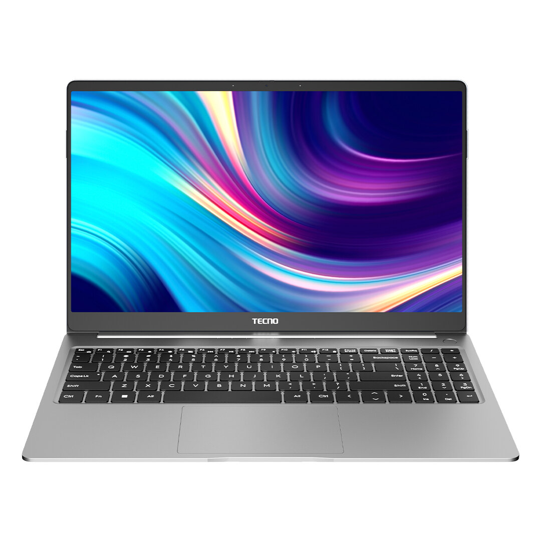 Ноутбук TECNO MegaBook T1 Core i5 12450H/16Gb/512Gb SSD/Iris Xe 48EUs/15.6" FHD IPS (DOS) Silver