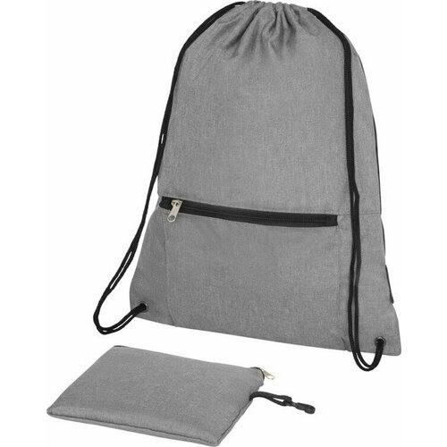 фото Складной рюкзак со шнурком hoss, серый без бренда