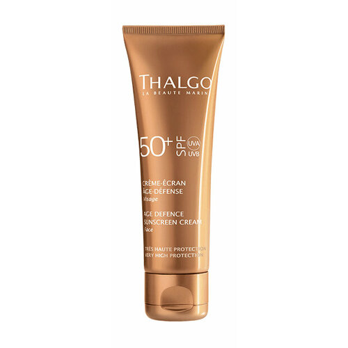 THALGO Sun Care Солнцезащитный крем для лица антивозрастной SPF50+, 50 мл
