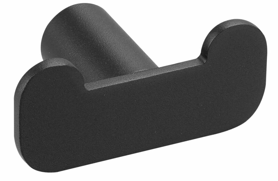 Крючок Mediclinics Aura AI2318B двойной  для ванны  черный матовый