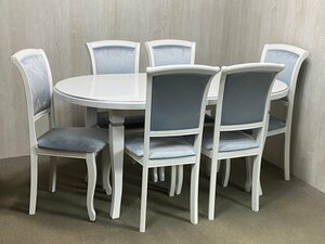 Обеденная группа, стол и 6 стульев