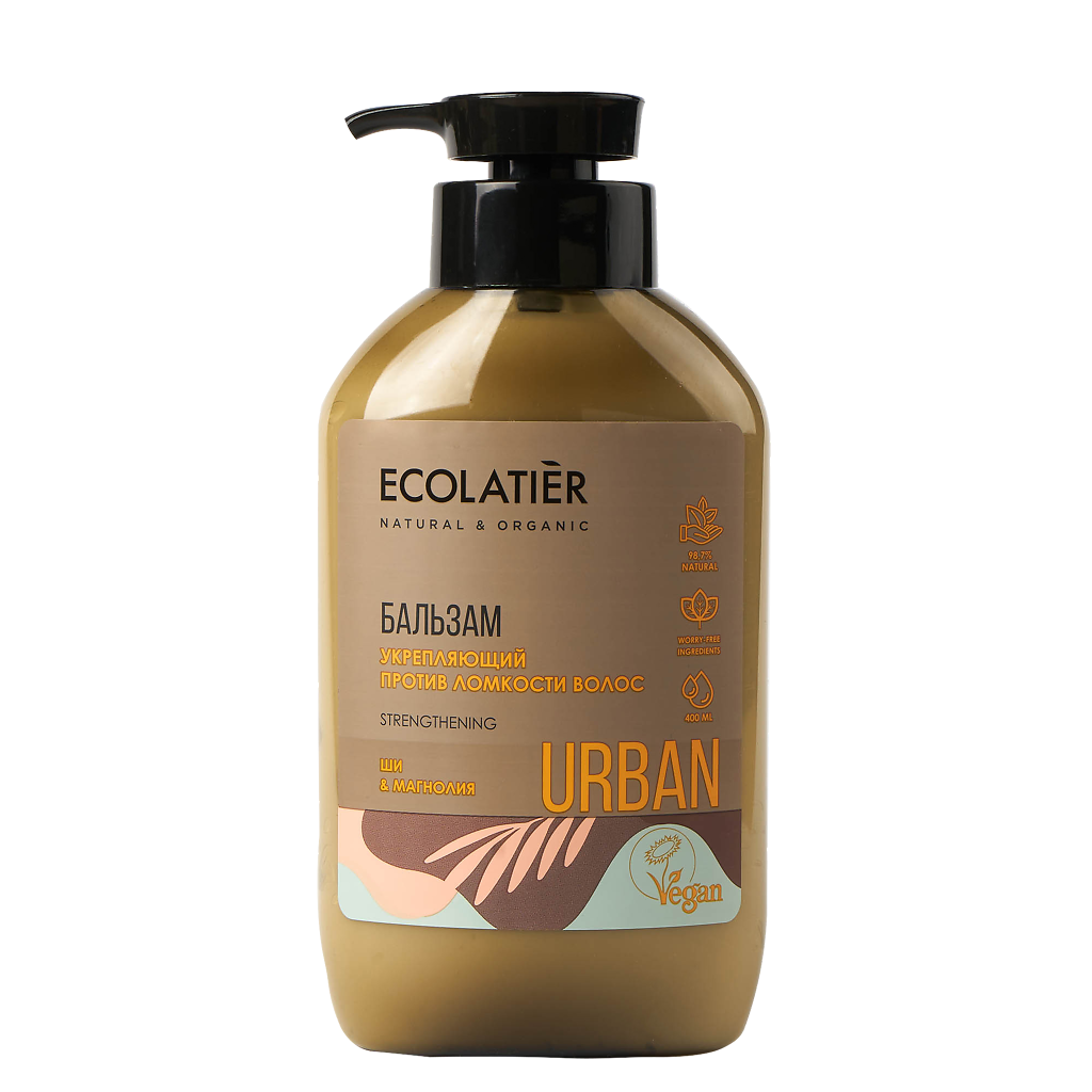 Ecolatier Urban Бальзам Укрепляющий против ломкости волос ши & магнолия 400 мл 1 шт