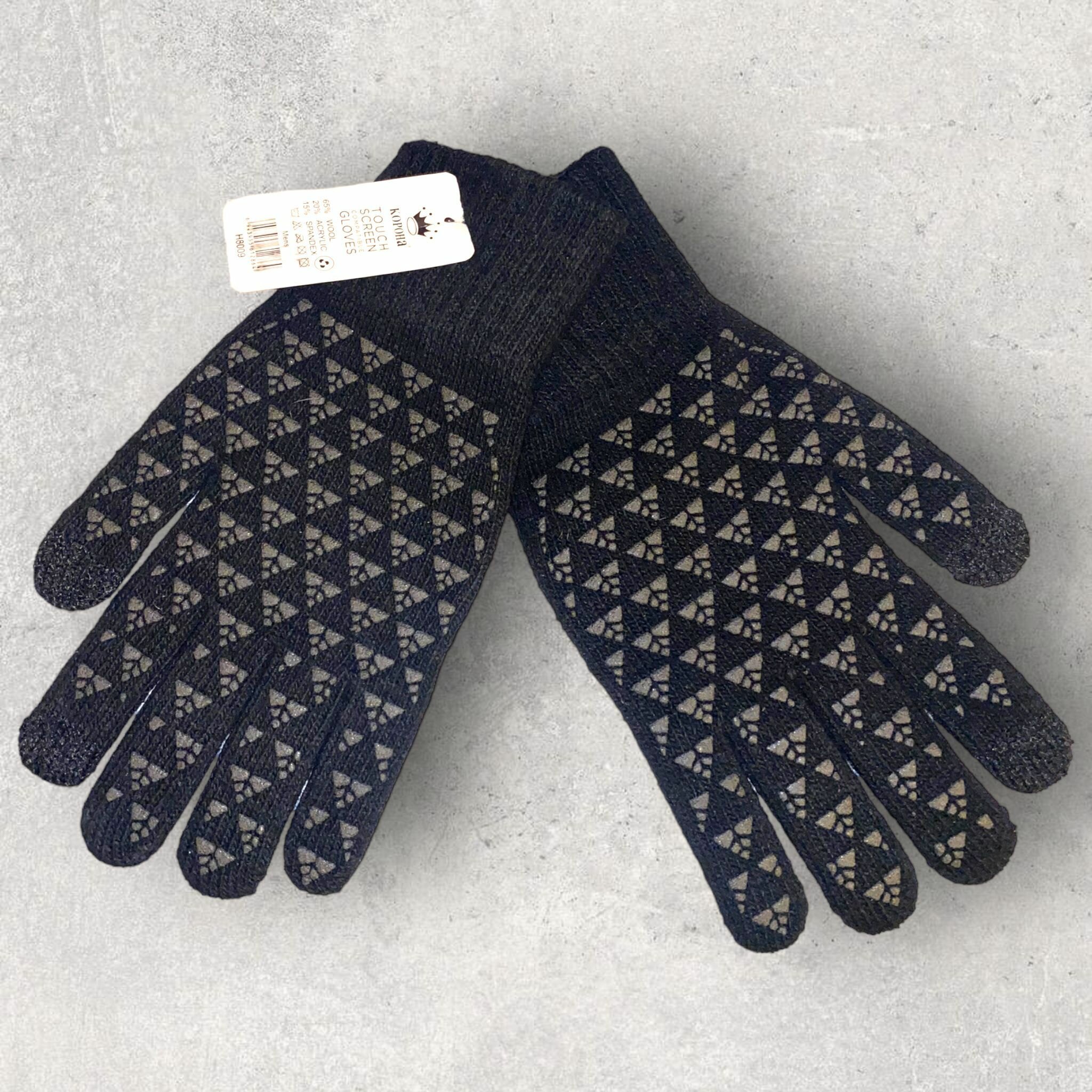 фото Перчатки Универсальные/Перчатки для сенсорныхх экранов/Перчатки трикотажные/ Черные перчатки подростковые /Мужские/Унисекс/Женские/Мальчик/Девочка