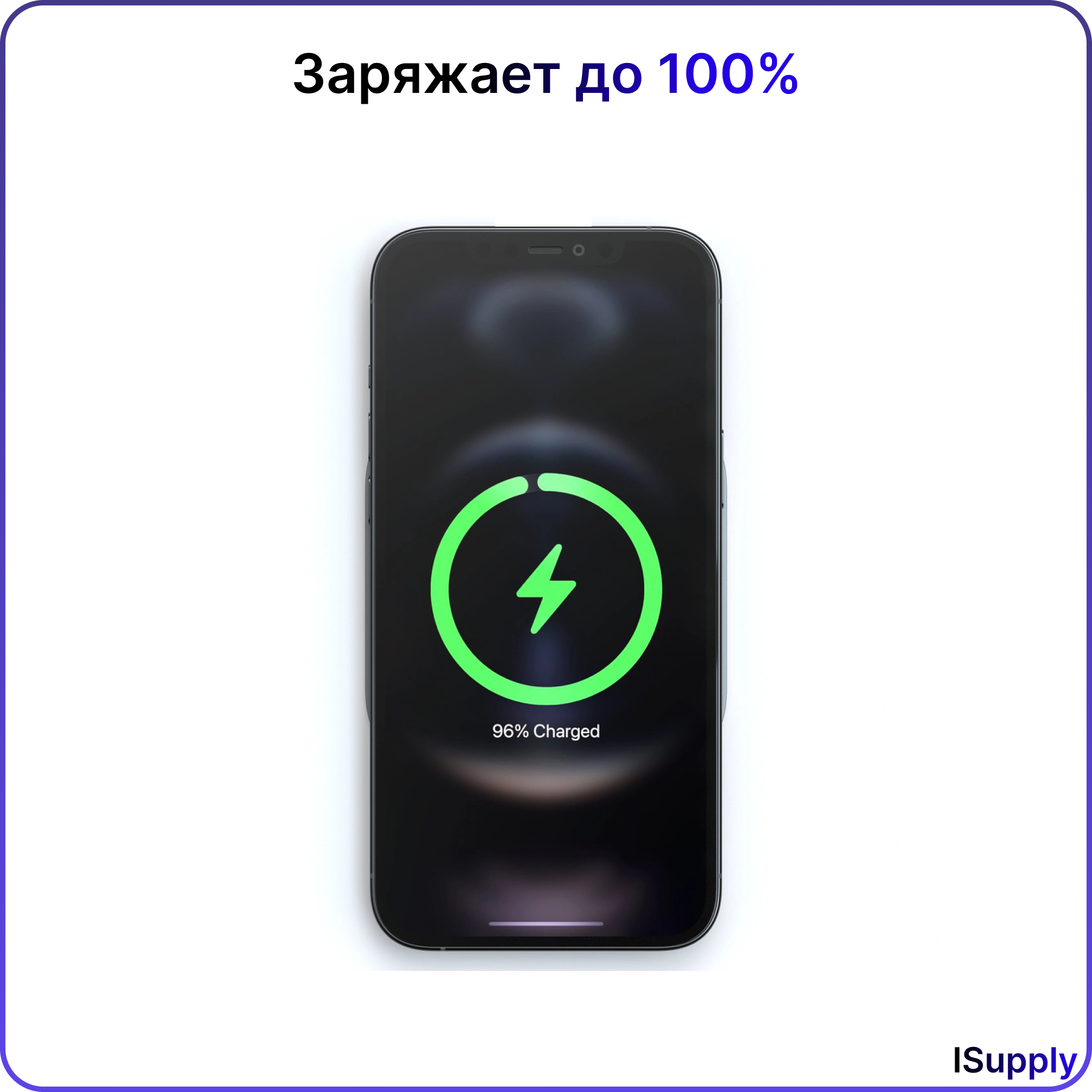 Магнитный беспроводной аккумулятор PowerBank BatteryPack MagSafe 10000 mAh