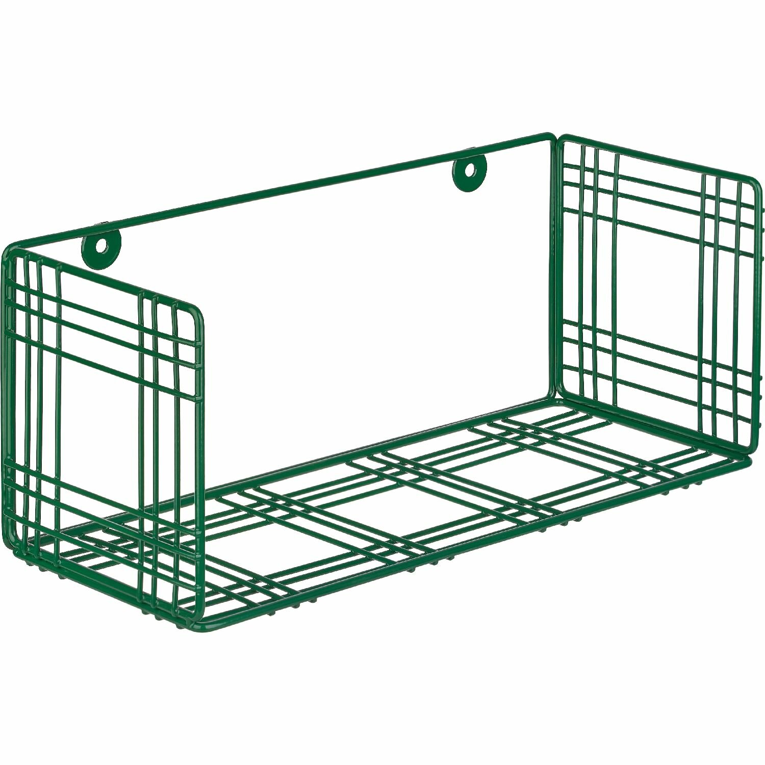 Полка Moroshka Tartan прямоугольная 1 ярус 30х12х12,5 см, зеленый