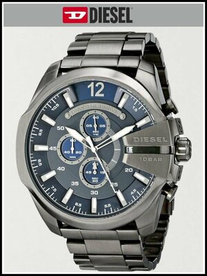 Наручные часы DIESEL Mega Chief DZ4329, серый, синий