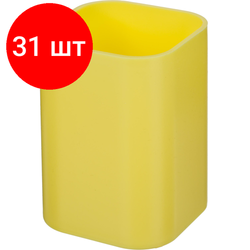 Комплект 31 штук, Подставка-стакан для канцелярских принадл-ей Attache Selection желтый комплект 30 штук подставка стакан для канцелярских принадл ей attache selection желтый