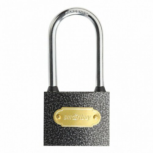 Замок навесной корпус 6048 мм удлиненная дужка d85 мм 3 кл Smartbuy60 цена за 1 шт 408₽