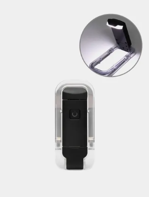 Лампа для чтения книг/ Фонарик светильник на прищепке черный