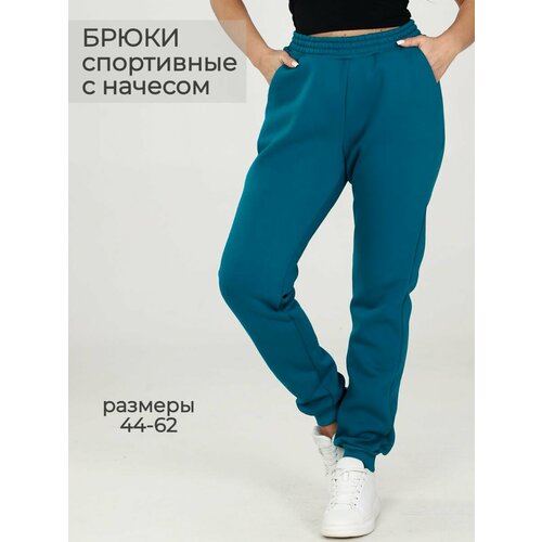 фото Брюки спортивные osmi style брюки утрепленные, размер 62, морская волна