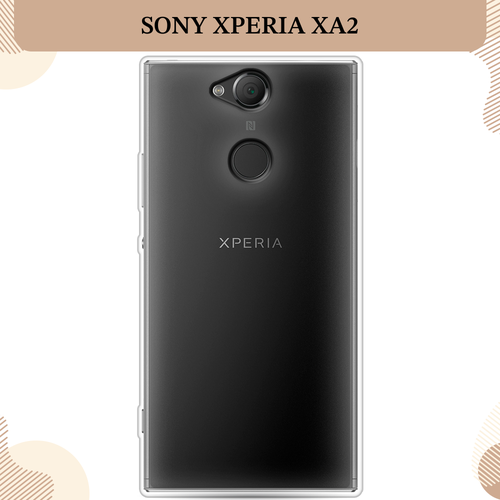 Силиконовый чехол на Sony Xperia XA2 / Сони Иксперия XA2, прозрачный силиконовый чехол на sony xperia xa2 ultra сони иксперия xa2 ultra прозрачный